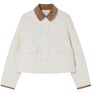 Springfield Short Husky Jacket Sport, vit, XL för kvinnor Springfield Short Husky Jacket Sport, vit, XL för kvinnor