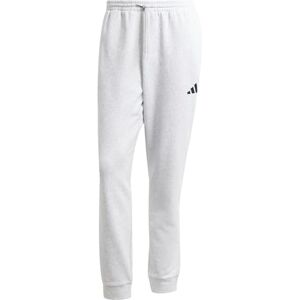 adidas herr Essentials Feelcozy Fleece Pants, light grey heather/black, L adidas herr Essentials Feelcozy Fleece Pants, light grey heather/black, L