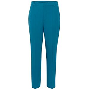 KAFFE Kvinnors byxor kostym byxor slim fit full längd fickor med hög midja dam, Legion Blue, 42 KAFFE Kvinnors byxor kostym byxor slim fit full längd fickor med hög midja dam, Legion Blue, 42