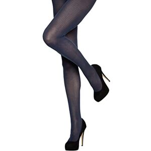 Charnos Dam bomull ribbstickad tights marinblå medium stor, Marinblått Xsp, M/L Charnos Dam bomull ribbstickad tights marinblå medium stor, Marinblått Xsp, M/L