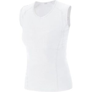 GORE WEAR M Women Base Layer Sleeveless Shirt, White, 44 GORE WEAR M Women Base Layer Sleeveless Shirt, White, 44