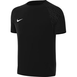 NIKE Kortärmad fotboll jersey Y Nk Df Strke Iii JSY Ss, svart/svart/vit, DR0912-010, XS NIKE Kortärmad fotboll jersey Y Nk Df Strke Iii JSY Ss, svart/svart/vit, DR0912-010, XS