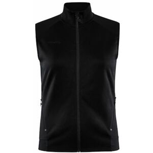 Craft ADV UNIFY VEST Damväst M svart lätt väst för kvinnor av återvunnen polyester löpväst för kvinnor med krage 2 fickor damväst sommar lätt, svart, M Craft ADV UNIFY VEST Damväst M svart lätt väst för kvinnor av återvunnen polyester löpväst för kvinnor med krage 2 fickor damväst sommar lätt, svart, M