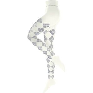 Burlington dam Strumpbyxor Elegant Essence W Ti bomull mönstrade 1 del, Vit Off-White 2040, 44-46 Burlington dam Strumpbyxor Elegant Essence W Ti bomull mönstrade 1 del, Vit Off-White 2040, 44-46