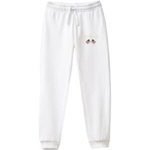 AMERICAN COLLEGE USA Byxor sportbyxor avslappnad ny kollektion 2024 unisex kläder barn pojke flicka modell ACPAN238 vit storlek 10 år, Vitt och blått, 10 �r AMERICAN COLLEGE USA Byxor sportbyxor avslappnad ny kollektion 2024 unisex kläder barn pojke flicka modell ACPAN238 vit storlek 10 år, Vitt och blått, 10 �r