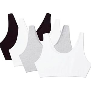 Fruit of the Loom Tank-Style Cotton BH sport-BH, ogenomskinlig (4-pack), Svart/Vit/Heather Grey 4-pack, 36 Fruit of the Loom Tank-Style Cotton BH sport-BH, ogenomskinlig (4-pack), Svart/Vit/Heather Grey 4-pack, 36