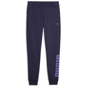 PUMA ESS Logo LAB Metalliska träningsbyxor TR cl djup plommon PUMA ESS Logo LAB Metalliska träningsbyxor TR cl djup plommon