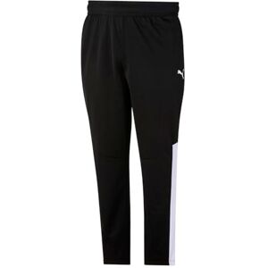 PUMA mens Contrast Sweatpants, Black Whit, Large US PUMA mens Contrast Sweatpants, Black Whit, Large US