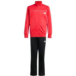 adidas Uniseks dzieci Junior Tricot Colourpop Tracksuit, pure ruby/white, 11-12 Years adidas Uniseks dzieci Junior Tricot Colourpop Tracksuit, pure ruby/white, 11-12 Years