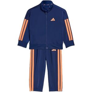 adidas Uniseks niemowleta ESSENTIALS CLIMACOOL TRACKSUIT, dark blue/Dusky Orange, 0-3 Months adidas Uniseks niemowleta ESSENTIALS CLIMACOOL TRACKSUIT, dark blue/Dusky Orange, 0-3 Months
