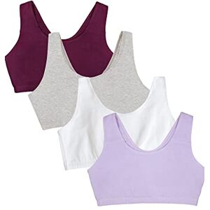 Fruit of the Loom Dam uppbyggd tank stil sport bh värdepaket, ogenomskinlig, lila/vit/lila/grå, 36 (förpackning med 4), Lila/vit/lila/grå, 80 Fruit of the Loom Dam uppbyggd tank stil sport bh värdepaket, ogenomskinlig, lila/vit/lila/grå, 36 (förpackning med 4), Lila/vit/lila/grå, 80