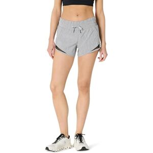 Amazon Essentials dam standard-fit rynkad midjeband vävd löpning kort (tidigare Core 10), medium grå ljung, liten Amazon Essentials dam standard-fit rynkad midjeband vävd löpning kort (tidigare Core 10), medium grå ljung, liten