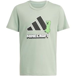 adidas Uniseks dzieci MINECRAFT TRAINING T-SHIRT, silver green/black, 7-8 Years adidas Uniseks dzieci MINECRAFT TRAINING T-SHIRT, silver green/black, 7-8 Years