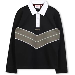 HUGO G00445 pikétröja för pojkar, Svart, 12 år HUGO G00445 pikétröja för pojkar, Svart, 12 år
