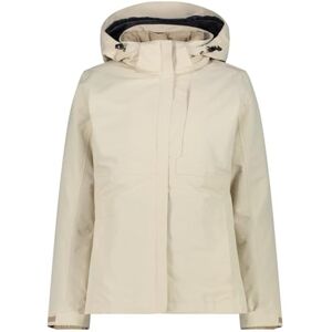 CMP Kvinna Jacket Zip Hood Detachble Inn.Jacket, grädde, 42 CMP Kvinna Jacket Zip Hood Detachble Inn.Jacket, grädde, 42