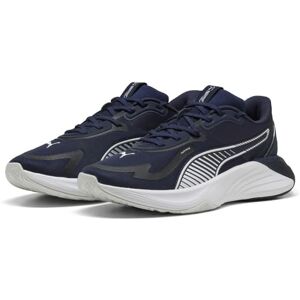 PUMA Unisex Pwr Hybrid TrCross Trainer, Navy vit fjäder grå, 46 EU PUMA Unisex Pwr Hybrid TrCross Trainer, Navy vit fjäder grå, 46 EU