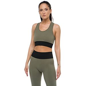Heart And Soul Damtopp Sportivo Donna – T-shirt – Infinity sport-BH, oliv/svart, En Storlek Heart And Soul Damtopp Sportivo Donna – T-shirt – Infinity sport-BH, oliv/svart, En Storlek