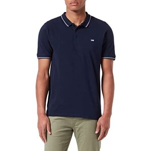 Lee Pique Polo Navy T-shirt för män, marinblå, S Lee Pique Polo Navy T-shirt för män, marinblå, S