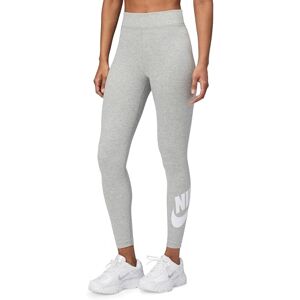 NIKE dam sportkläder klassiker hög midja grafiska leggings, Mörkgrå ljung/vit, XXL NIKE dam sportkläder klassiker hög midja grafiska leggings, Mörkgrå ljung/vit, XXL