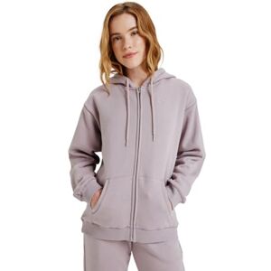 Roxy Stoked Zipped Fleece-tröja borstad lila XXL Roxy Stoked Zipped Fleece-tröja borstad lila XXL