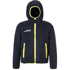 Rock Experience Beaver Hoodie FZ Junior Fleece Långärmad Unisex Barn och tonåringar, 1330 Blue Nights+1809 Sulphur Spring, 128 Rock Experience Beaver Hoodie FZ Junior Fleece Långärmad Unisex Barn och tonåringar, 1330 Blue Nights+1809 Sulphur Spring, 128