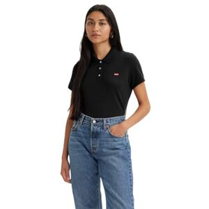 Levi's Housemark Polo dam T-tröja, Kaviar, XS Levi's Housemark Polo dam T-tröja, Kaviar, XS