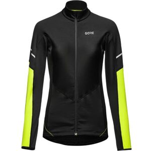 GORE WEAR M Thermo Long Sleeve Zip Shirt, Långärmad dragkedja dam, Black/Neon Yellow, 38 GORE WEAR M Thermo Long Sleeve Zip Shirt, Långärmad dragkedja dam, Black/Neon Yellow, 38