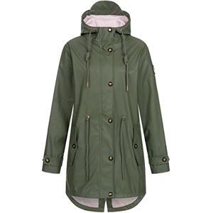 Ankerglut Friesennerz Regnrock dam huva vattentät väderbeständig vindjacka övergångsjacka #ankarkärlek regnjacka, oliv, 48 Ankerglut Friesennerz Regnrock dam huva vattentät väderbeständig vindjacka övergångsjacka #ankarkärlek regnjacka, oliv, 48