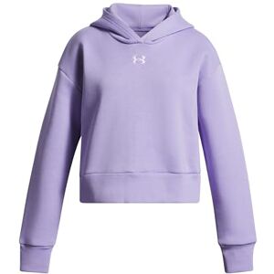 Under Armour Rival Fleece Crop huvtröja för flickor Under Armour Rival Fleece Crop huvtröja för flickor