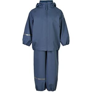 Celavi Unisex barn basic återvinning PU regnkläder set, Kina blå, 130 Celavi Unisex barn basic återvinning PU regnkläder set, Kina blå, 130