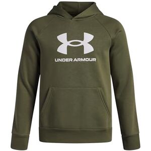 Under Armour UA Rival Fleece BL Hoodie Marin OD Grön/Vit YLG, Marin Od grön/vit, 150-160 Under Armour UA Rival Fleece BL Hoodie Marin OD Grön/Vit YLG, Marin Od grön/vit, 150-160