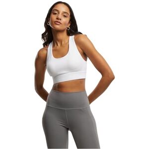 Urban Classics Dam-BH Ladies Sports Bra, sport-BH för kvinnor med racerback, andas och snabbtorkande, storlekar XS – XL, Vit, XS Urban Classics Dam-BH Ladies Sports Bra, sport-BH för kvinnor med racerback, andas och snabbtorkande, storlekar XS – XL, Vit, XS