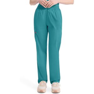 Dickies Signatur dambyxor med elastiskt midjeband, Blågrön, XXS Dickies Signatur dambyxor med elastiskt midjeband, Blågrön, XXS