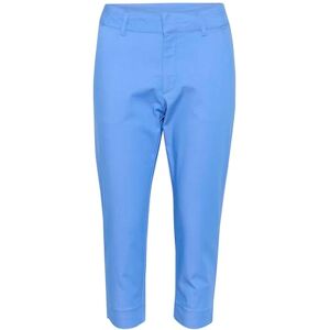 KAFFE Kvinnors capri byxor under knälängd smal passform vanlig waistband dam, Ultramarin, 38 KAFFE Kvinnors capri byxor under knälängd smal passform vanlig waistband dam, Ultramarin, 38