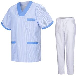 MISEMIYA Hölje och byxa Unisex medicinska sanitetsuniformer REF-8178, Celteste T817-4, L MISEMIYA Hölje och byxa Unisex medicinska sanitetsuniformer REF-8178, Celteste T817-4, L