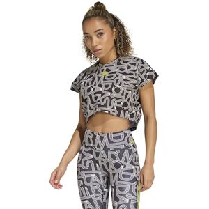 adidas Kobiety x FARM RIO TRAINING TANK TOP, black/Crystal Linen/unity lime, XL adidas Kobiety x FARM RIO TRAINING TANK TOP, black/Crystal Linen/unity lime, XL