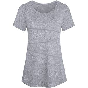 Sykooria Sport t-shirt damer kortärmad rund hals sportskjorta toppar fitness t-tröjor lätt andas löpartröja yoga gym toppar activewear träningströja funktionell skjorta S–3XL, A-ljusgrå, 3XL Sykooria Sport t-shirt damer kortärmad rund hals sportskjorta toppar fitness t-tröjor lätt andas löpartröja yoga gym toppar activewear träningströja funktionell skjorta S–3XL, A-ljusgrå, 3XL