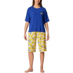 Schiesser Dampyjamas 3/4 byxor kortärmad modal jersey – vardagligt mode, Kunglig, 40 Schiesser Dampyjamas 3/4 byxor kortärmad modal jersey – vardagligt mode, Kunglig, 40