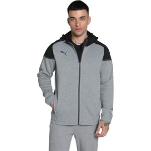 PUMA teamCUP Casuals Hooded Jkt Medium grå ljung XL PUMA teamCUP Casuals Hooded Jkt Medium grå ljung XL
