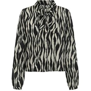 ONLY Onlnova Life Elite L/S Tyla Bow Top, svart, S ONLY Onlnova Life Elite L/S Tyla Bow Top, svart, S