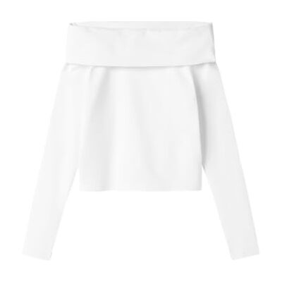 Lmtd Nlfnove Ls offshoulder top, Ljus vit, 170-176 Lmtd Nlfnove Ls offshoulder top, Ljus vit, 170-176