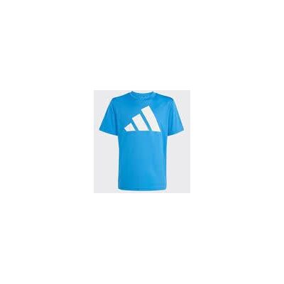 adidas Uniseks dzieci TRAIN ESSENTIALS BIG LOGO T-SHIRT, ray blue/white, 11-12 Years adidas Uniseks dzieci TRAIN ESSENTIALS BIG LOGO T-SHIRT, ray blue/white, 11-12 Years