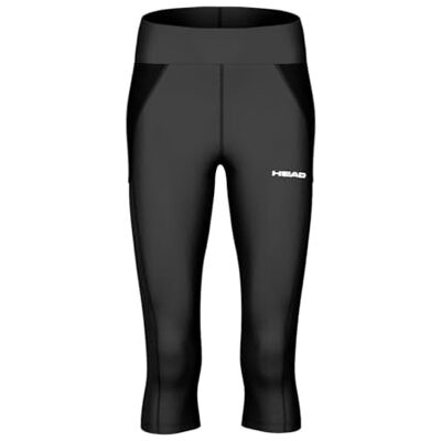 HEAD TECH 3/4 tights dam, svart HEAD TECH 3/4 tights dam, svart