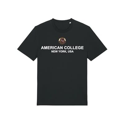 AMERICAN COLLEGE USA Svart T-shirt 8 år gammal kontrakterad, svart, 8 �r AMERICAN COLLEGE USA Svart T-shirt 8 år gammal kontrakterad, svart, 8 �r