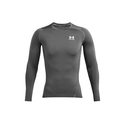 Under Armour herr Skjorta Ua Hg Armour Comp Ls, Castlerock/vit, XXL Under Armour herr Skjorta Ua Hg Armour Comp Ls, Castlerock/vit, XXL