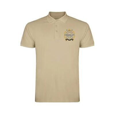 AMERICAN COLLEGE USA Pikétröjor sport andas tryckta blandade kläder herr och dam casual modell ACPLW5 BEIGEXXL, Beige färg, XXL AMERICAN COLLEGE USA Pikétröjor sport andas tryckta blandade kläder herr och dam casual modell ACPLW5 BEIGEXXL, Beige färg, XXL
