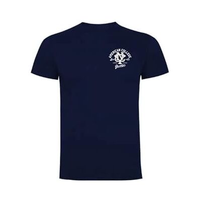 AMERICAN COLLEGE USA T-shirts sport andas tryckta unisex kläder barn pojkar och flickor casual modell ACTSW6 Navy 16 år gammal, Färg: blå, 16 �r AMERICAN COLLEGE USA T-shirts sport andas tryckta unisex kläder barn pojkar och flickor casual modell ACTSW6 Navy 16 år gammal, Färg: blå, 16 �r