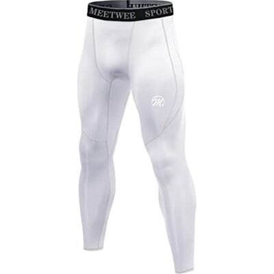 MEETWEE kompressionsbyxor för män, sportleggings långa löparbyxor andningsbara funktionella byxor tights byxor MEETWEE kompressionsbyxor för män, sportleggings långa löparbyxor andningsbara funktionella byxor tights byxor