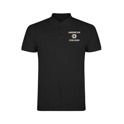 AMERICAN COLLEGE USA Pikétröjor sport andas tryckta kläder unisex barn pojkar och flickor casual modell ACPLW7 svart 14 år, svart, 14 �r AMERICAN COLLEGE USA Pikétröjor sport andas tryckta kläder unisex barn pojkar och flickor casual modell ACPLW7 svart 14 år, svart, 14 �r