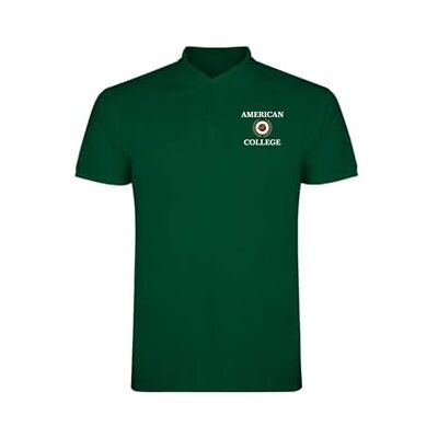 AMERICAN COLLEGE USA Pikétröjor sport andas tryckta kläder unisex barn pojkar och flickor casual modell ACPLW7 mörkgrön 16 år, Färg: grön, 16 �r AMERICAN COLLEGE USA Pikétröjor sport andas tryckta kläder unisex barn pojkar och flickor casual modell ACPLW7 mörkgrön 16 år, Färg: grön, 16 �r